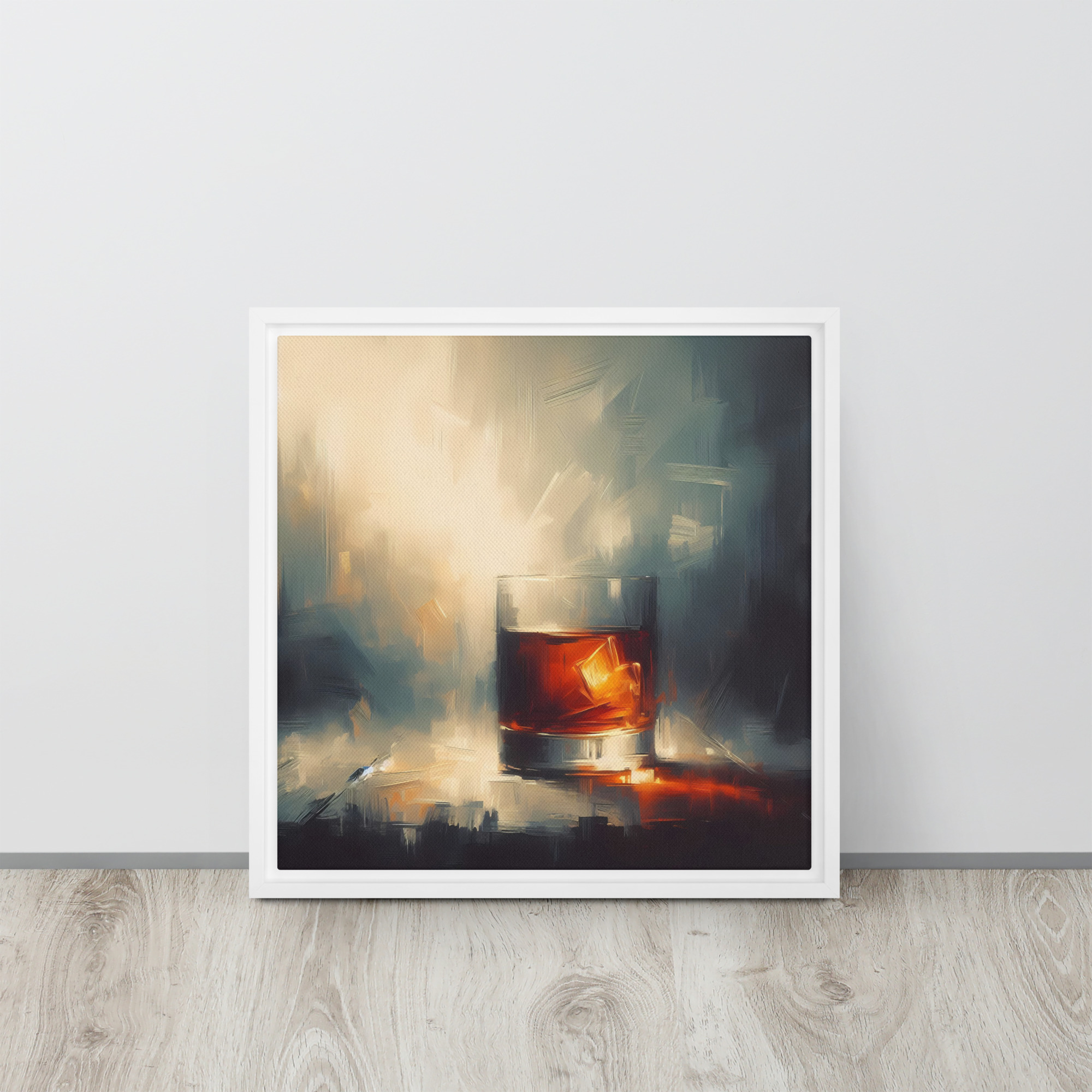 A Glass of Whisky - Framed canvas print - Image 4