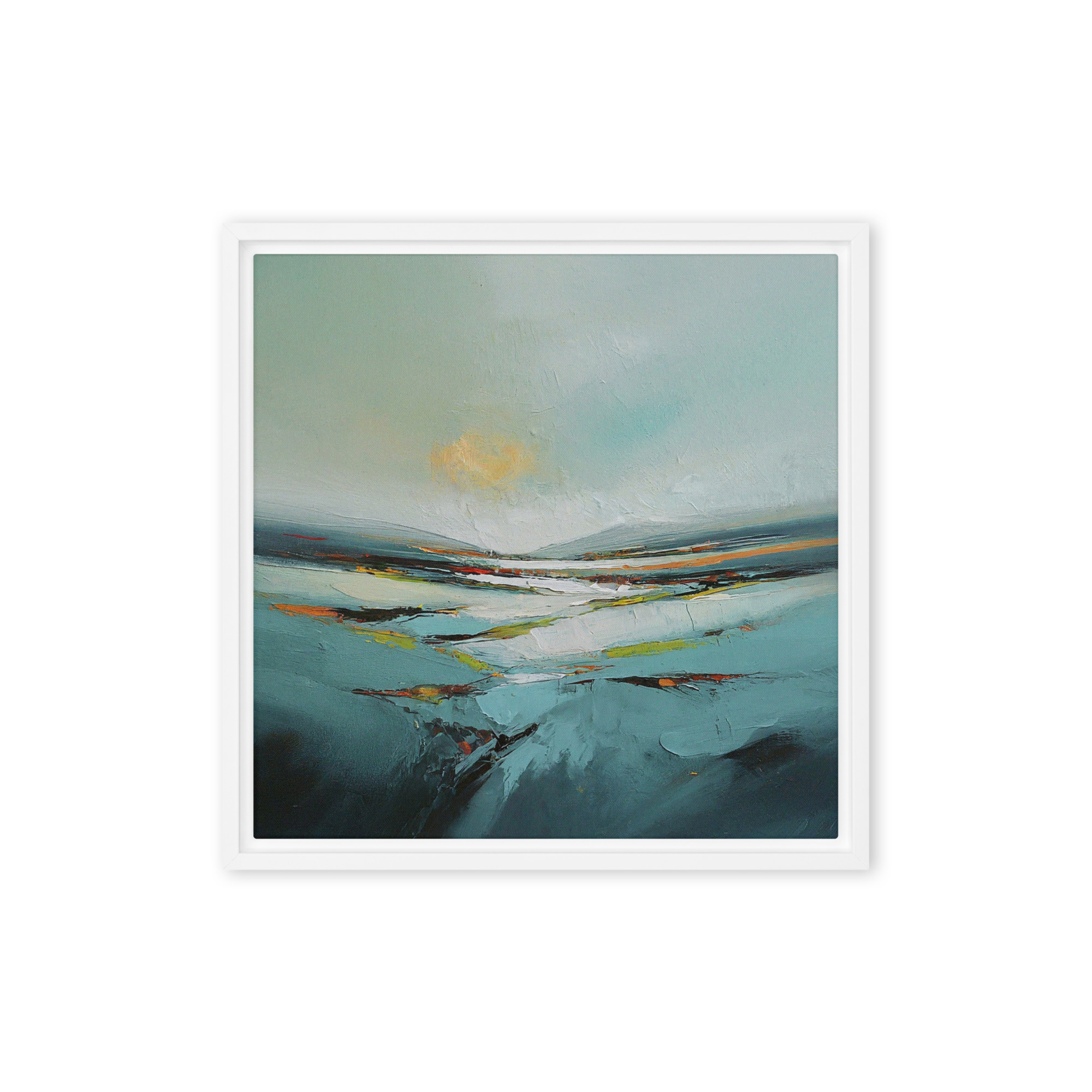 Sunrise and Mist - Framed canvas print - Image 7