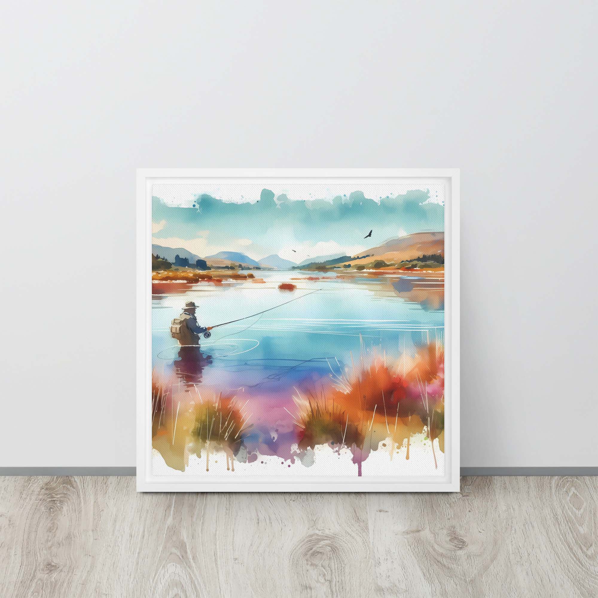 A Day At The Loch - Framed canvas print - Image 4