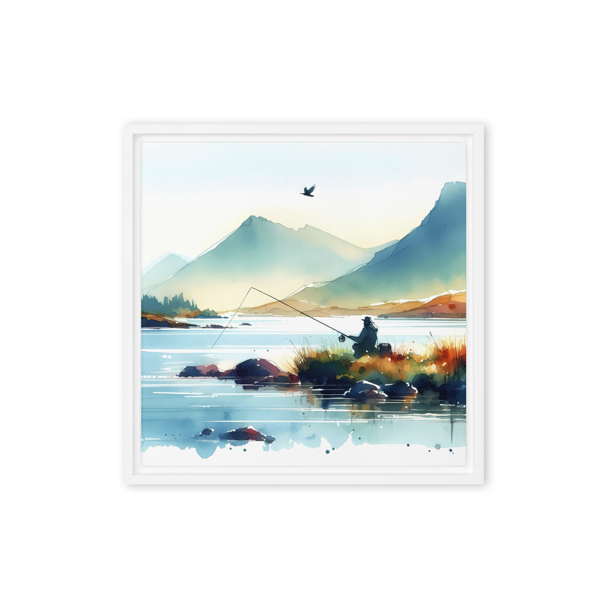 A Fine Day At The Loch - Framed canvas print - Image 7