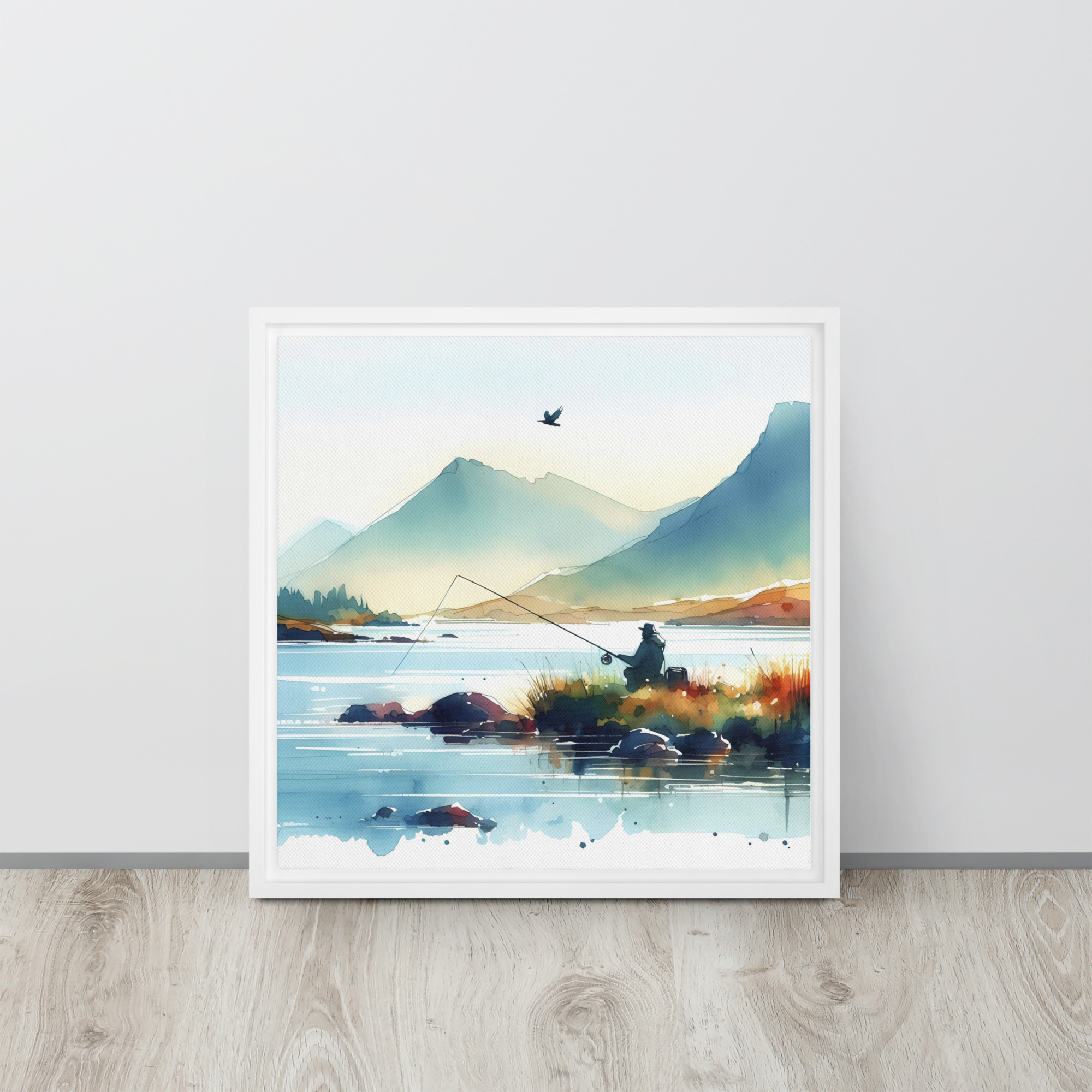 A Fine Day At The Loch - Framed canvas print - Image 4