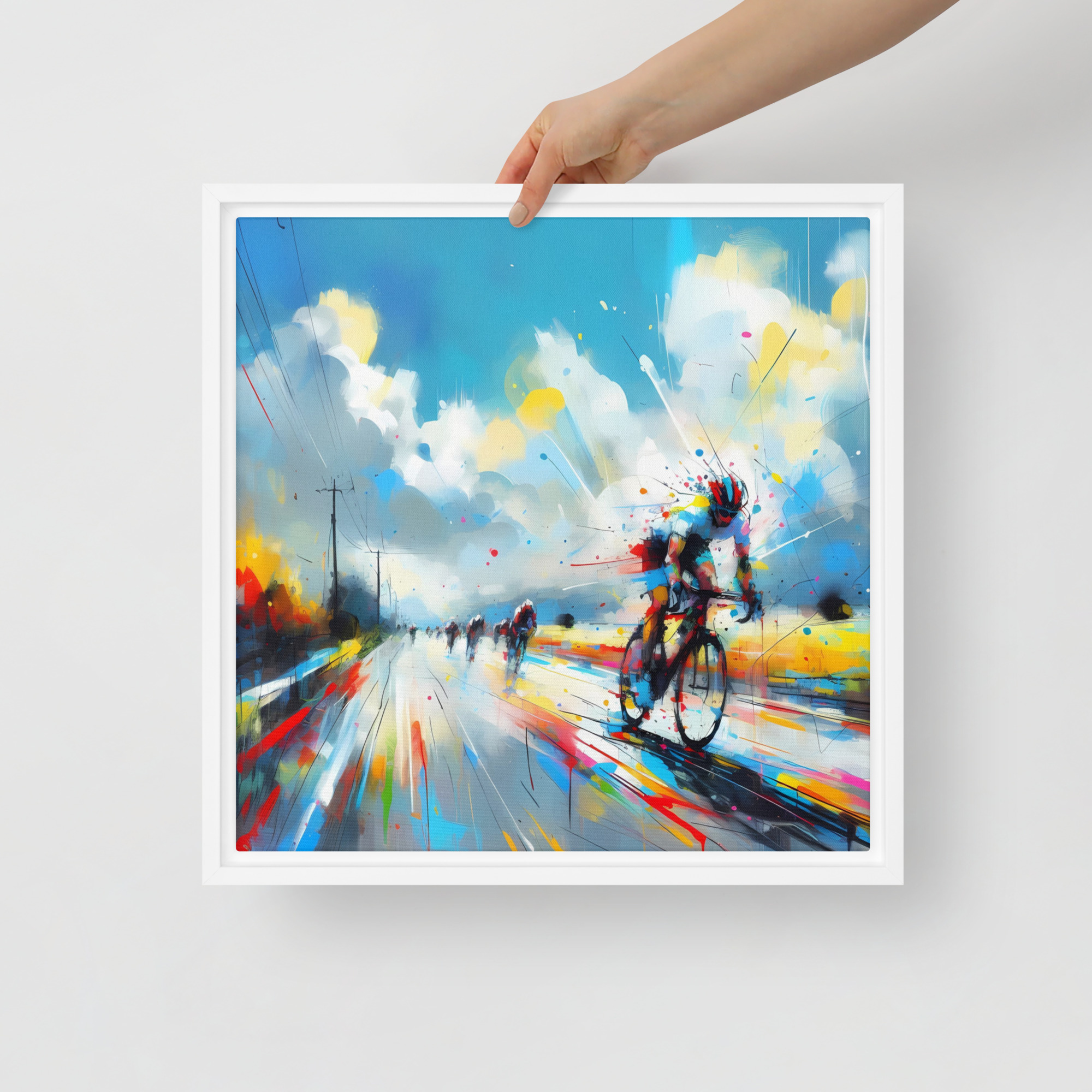 Downhill Speed - Framed canvas print - Image 2
