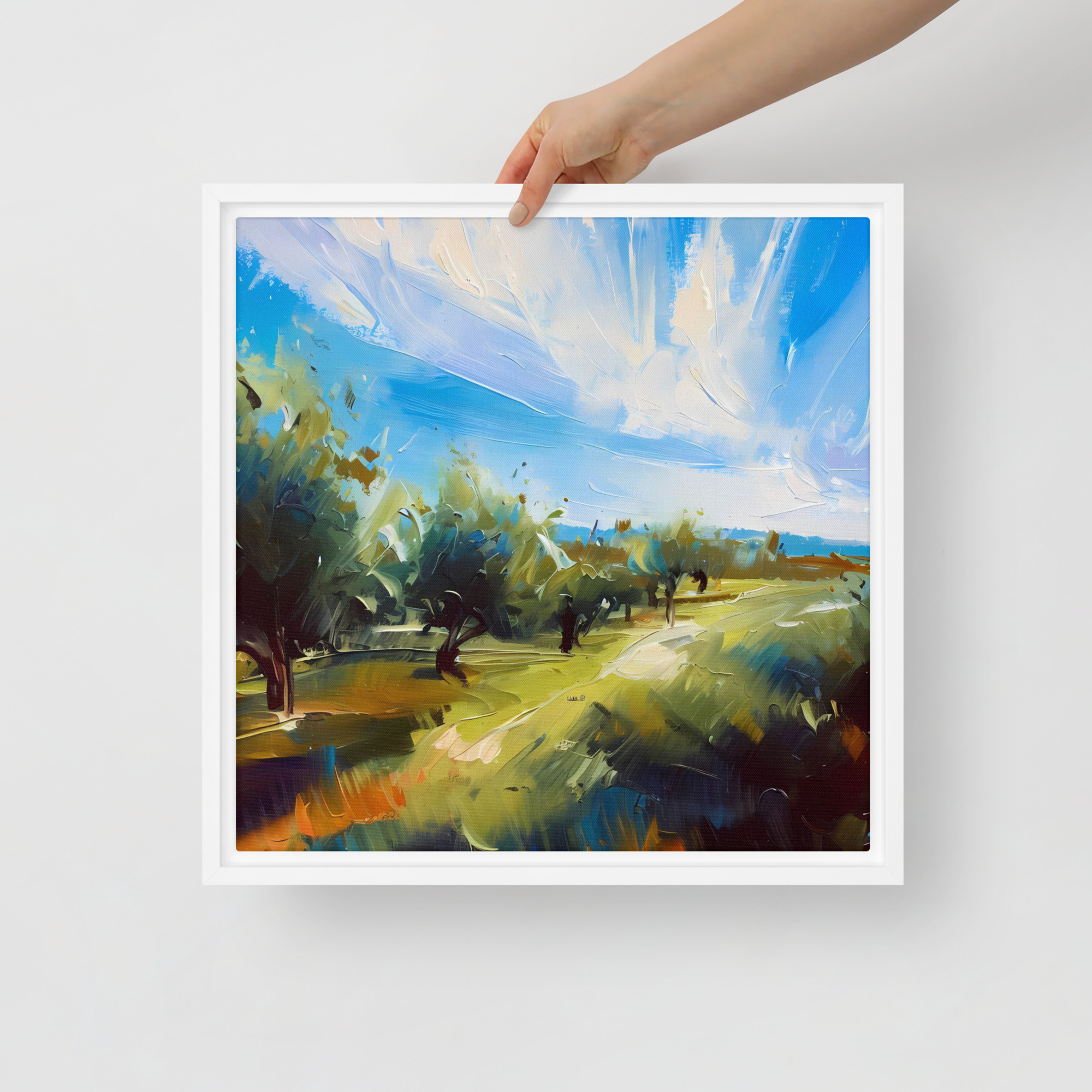 Armagh Orchard, Spring - Framed canvas print - Image 2