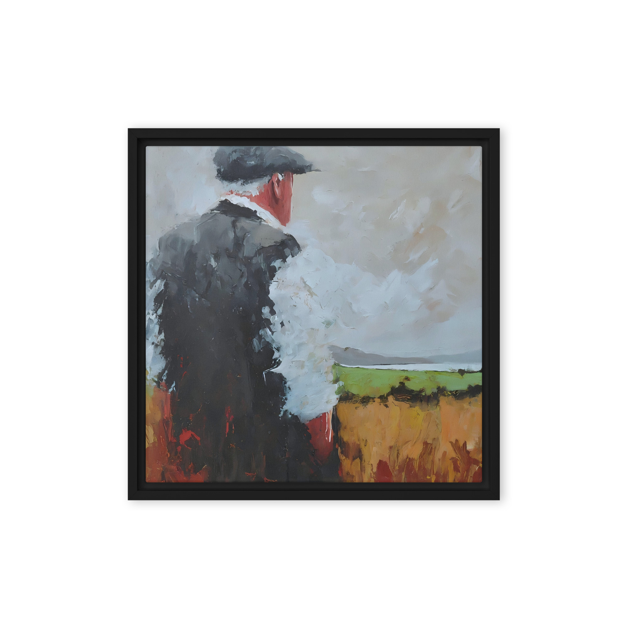 Watching over the land, Framed canvas print - Image 2