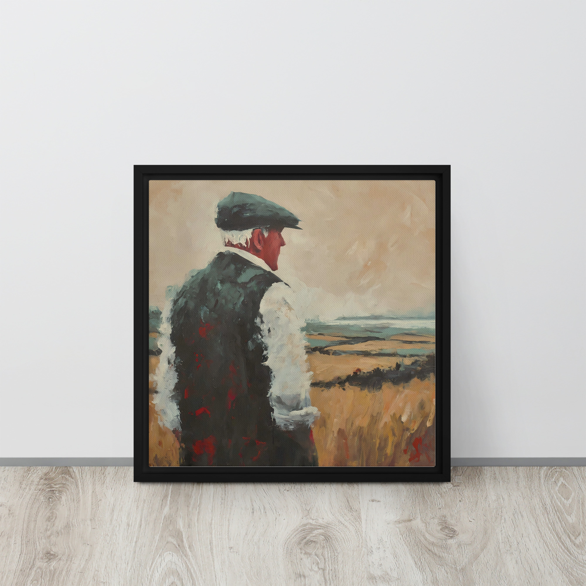 Surveying the land, Framed canvas print - Image 5