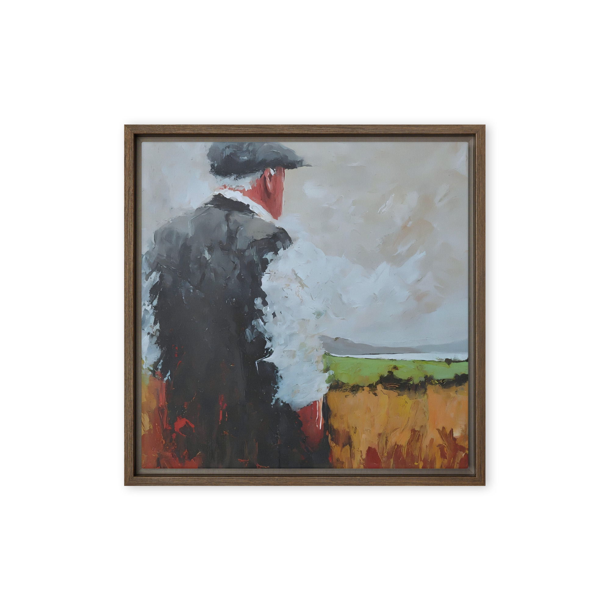 Watching over the land, Framed canvas print - Image 3