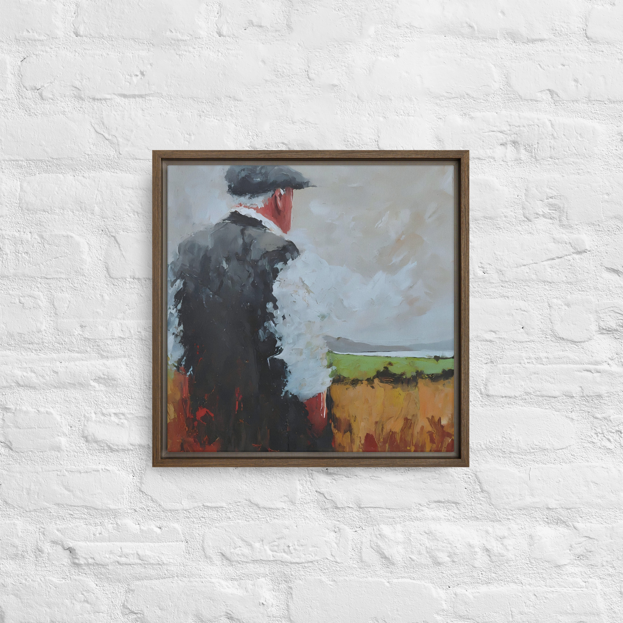Watching over the land, Framed canvas print - Image 6