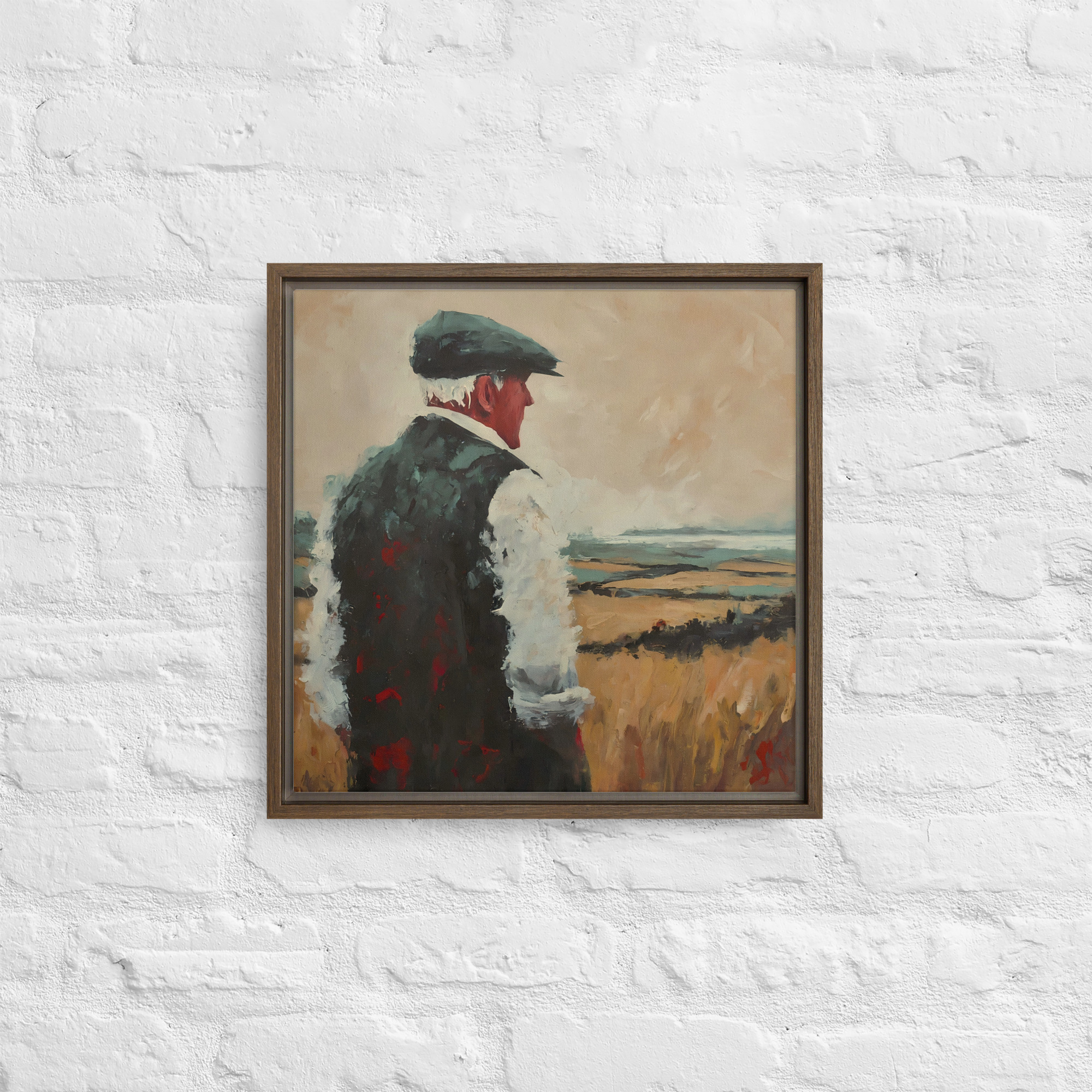 Surveying the land, Framed canvas print - Image 6