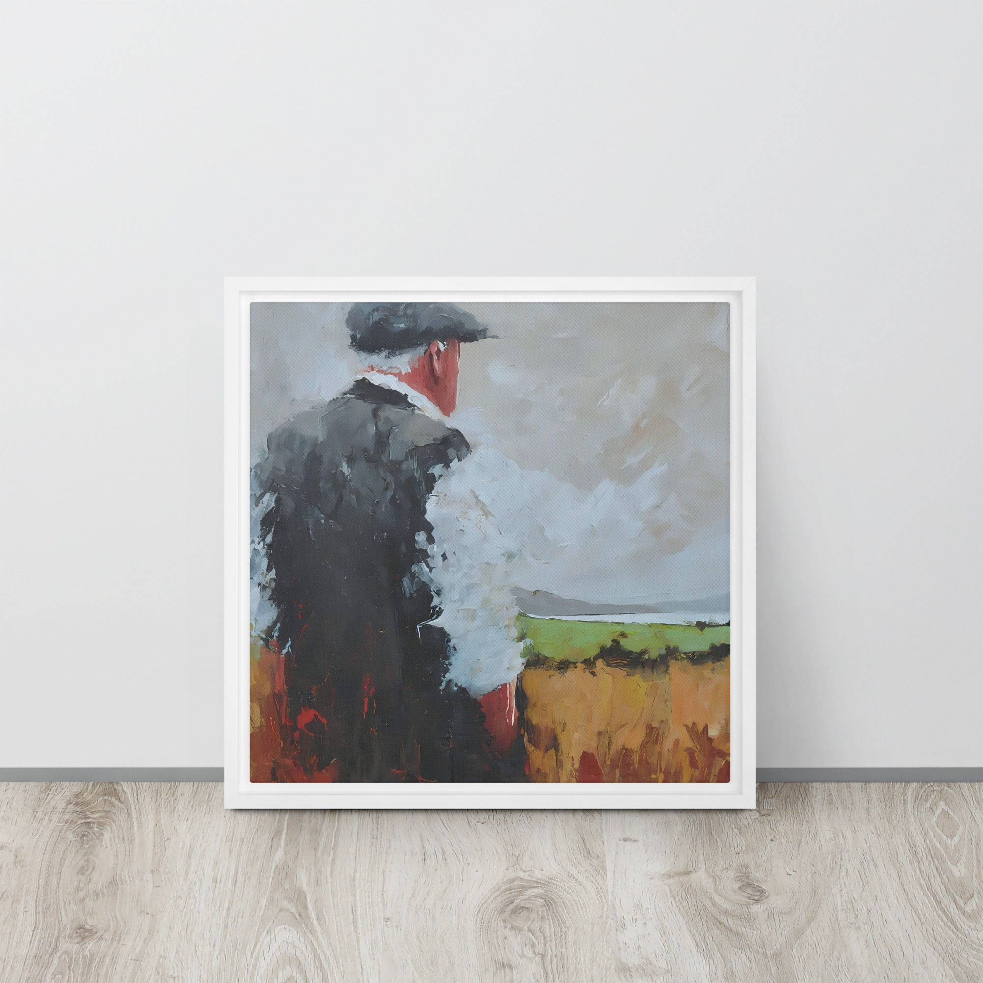 Watching over the land, Framed canvas print - Image 7