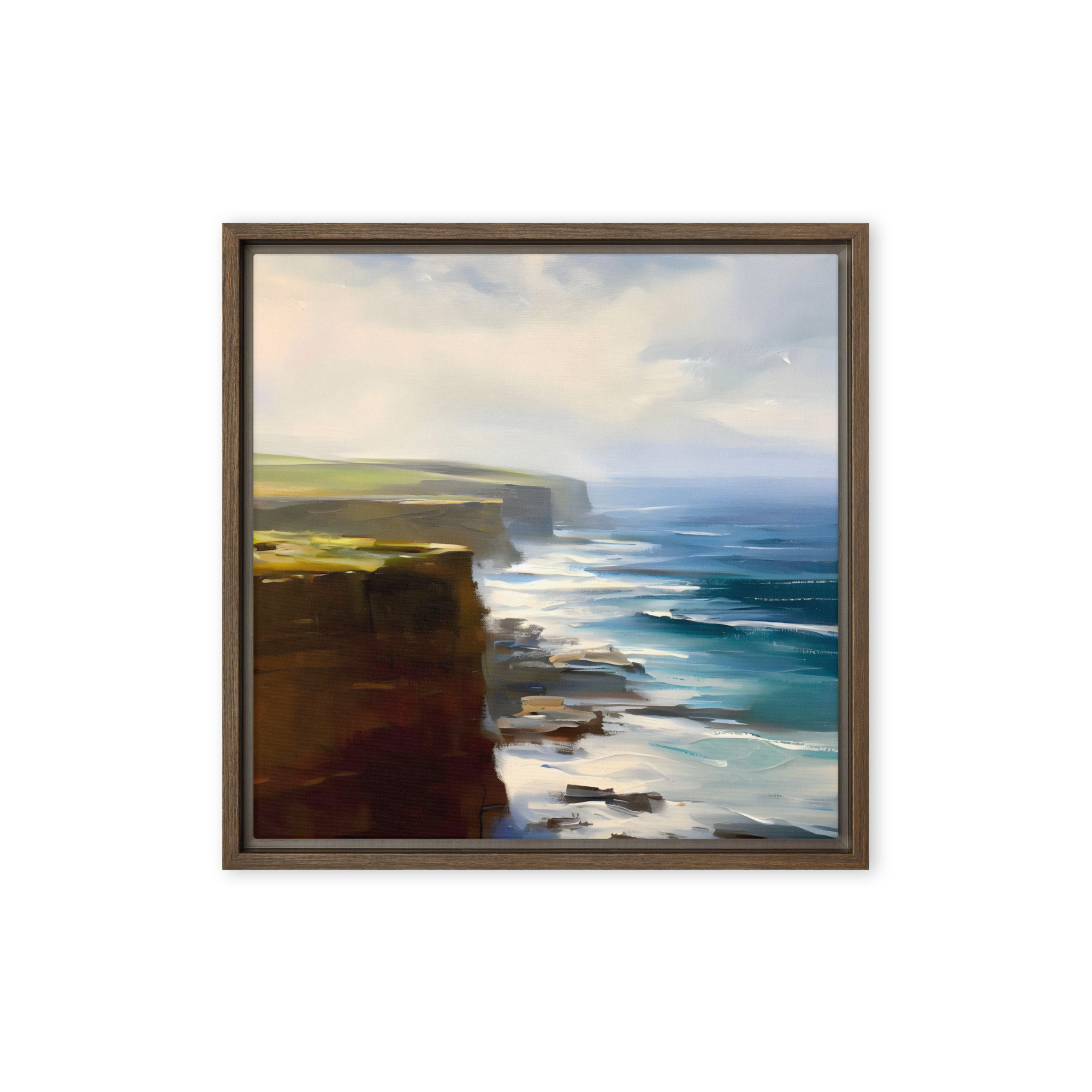 West Shore, Orkney – Premium Framed Canvas Seascape by Stefan Birch - Image 3