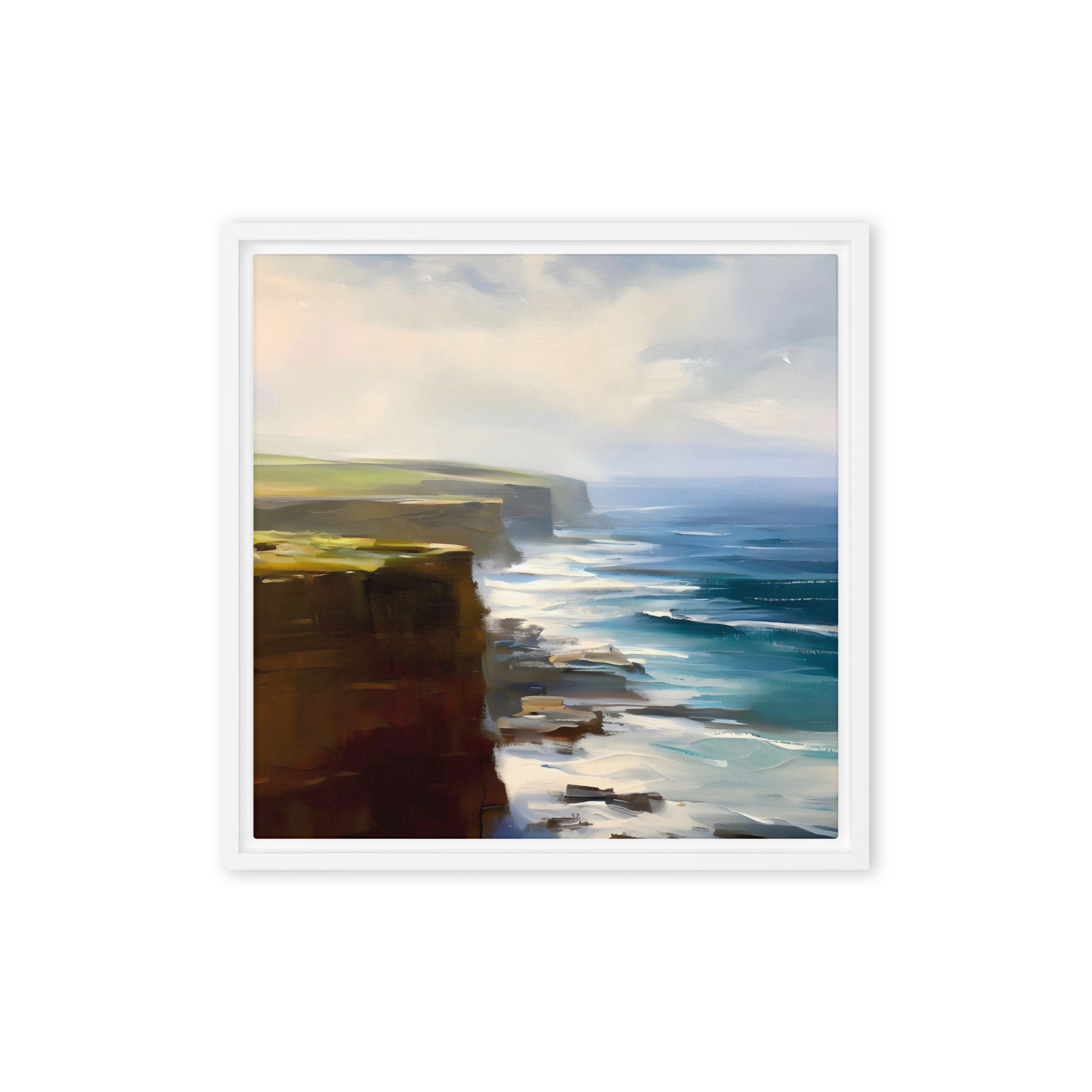 West Shore, Orkney – Premium Framed Canvas Seascape by Stefan Birch - Image 4